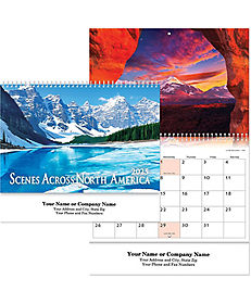Promotional Wall Calendars: Scenes Across America Spiral Wall Calendar